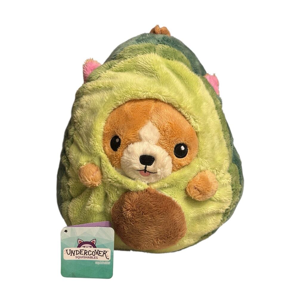 Squishable Undercover Corgi in Avocado Disguise Costume Plush Stuffed Animal d